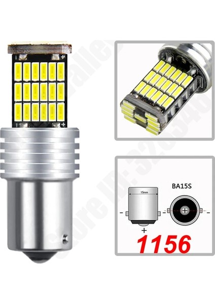 Kehribar Tarzı 1156 BA15 Üst Parlak T15 W16W Smd LED Ar Oto Canbus Ters Işık Geri Vites Aydınlatma Yedek Lamba (Yurt Dışından)