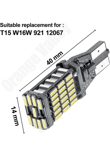 Kehribar Tarzı 1156 BA15 Üst Parlak T15 W16W Smd LED Ar Oto Canbus Ters Işık Geri Vites Aydınlatma Yedek Lamba (Yurt Dışından) modelleri