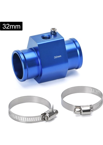 Mavi 32MM Stil 1 Adet Su Sıcaklığı Sıcaklığı Ortak Boru Sensörü Göstergesi Radyatör Hortumu Adaptörü Boyutu (Yurt Dışından)