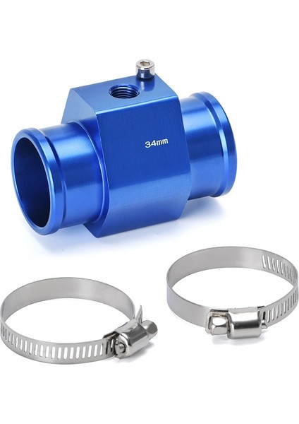 Mavi 32MM Stil 1 Adet Su Sıcaklığı Sıcaklığı Ortak Boru Sensörü Göstergesi Radyatör Hortumu Adaptörü Boyutu (Yurt Dışından)