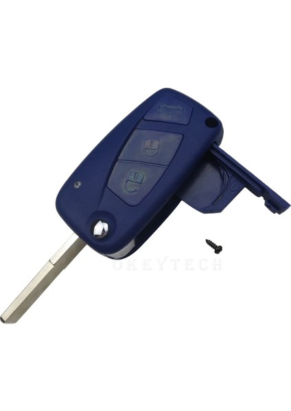 Siyah Kabuk Stili Okeytech 3 Düğmeler Araba Anahtarı Kabuk Için Fiat Için Stilo Ducato Panda Doblo Bravo Katlanır Uzaktan Kumanda Anahtarı Durum Kesilmemiş Bıçak (Yurt Dışından) fırsatları