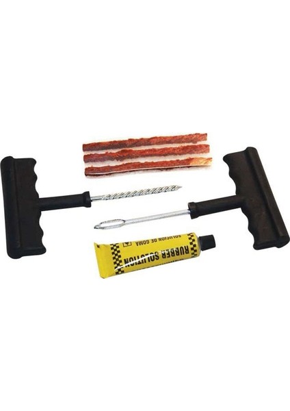 Beyaz Stil Araba Lastiği Onarım Araçları Tubeless Lastik Araba Patlak Onarım Fişi Kiti Iğne Yama Düzeltme Aracı Çimento Faydalı Setler Oto Lastik Tamiri (Yurt Dışından)