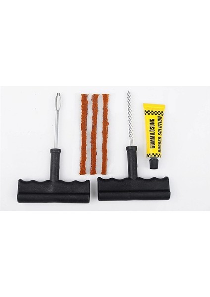 Beyaz Stil Araba Lastiği Onarım Araçları Tubeless Lastik Araba Patlak Onarım Fişi Kiti Iğne Yama Düzeltme Aracı Çimento Faydalı Setler Oto Lastik Tamiri (Yurt Dışından)