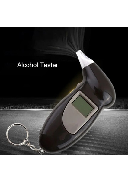 1 Adet Dijital Profesyonel Nefes Test Cihazı Alkol Test Cihazı Sıvı Kristal Ekran Alkol Analizörü Arka Işık Olmadan Anahtarlık (Yurt Dışından)