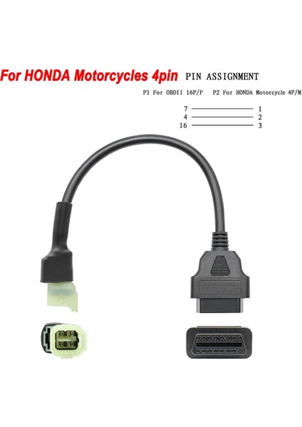 Del-Phi 6pin Stili Için Ktm Obd2 Konnektörü Için Motosiklet Motobike Yamaha Için Honda Moto Için Harley Için Ducati Için Obd 2 Uzatma Kablosu Kawasaki Için (Yurt Dışından) fırsatları