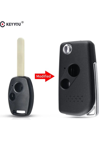3 Düğme Keyyou Honda Accord Civic Crv Pilot Cıty Jazz Fr-V Flip Katlanır Modifiye Anahtarlık Düğmesi Cr-V 2007 (Yurt Dışından) fiyatları
