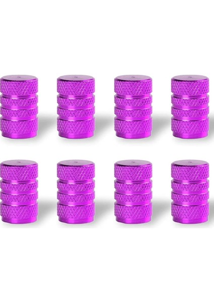 Tip A - Mor Stil 8 Adet Lastik Valf Kapakları Lastik Jant Kök Kapağı Toz Geçirmez Oto Jant Kapağı Alüminyum Alaşım Arabalar ve Motosikletler Için Nipel Kapakları Bisikletler (Yurt Dışından)