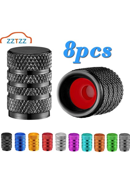 Tip A - Mor Stil 8 Adet Lastik Valf Kapakları Lastik Jant Kök Kapağı Toz Geçirmez Oto Jant Kapağı Alüminyum Alaşım Arabalar ve Motosikletler Için Nipel Kapakları Bisikletler (Yurt Dışından)