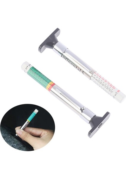 B Tarzı 25MM Araba Lastiği Ölçme Kalemi Evrensel Lastik Sırtı Desen Derinlik Ölçme Aracı Silindirik Otomotiv Kalınlık Algılama Ölçer (Yurt Dışından) fiyatları