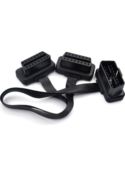 60CM Kablo Stili Çift Dişi Y Bölücü Dirsek Obd 2 Genişletici Odb Obd2 Kablosu Erkek - Dişi Düz Erişte Obd2 Uzatma Kablosu (Yurt Dışından) indirimleri