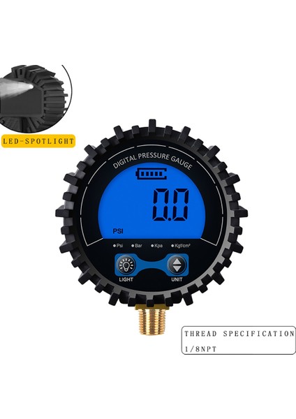 Kırmızı Stil Dijital Lastik Basınç Göstergesi Yüksek Precisioı Arkadan Aydınlatmalı LCD Ekran Bakır Konu Hava Basıncı Göstergesi Araba Motosiklet Bisiklet Için (Yurt Dışından) fiyatları