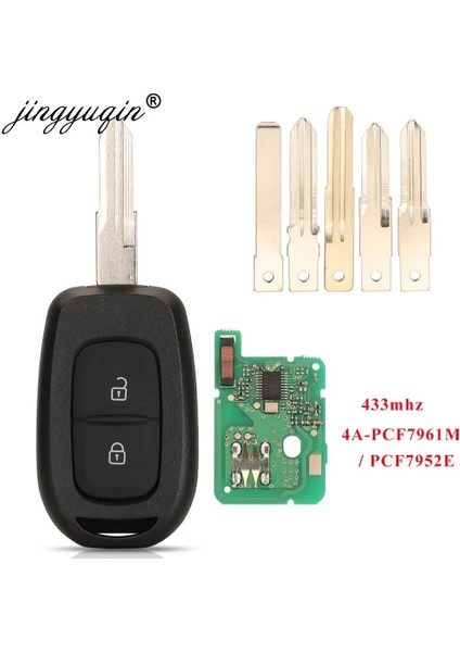 Va2 Stili Arka Düz Jingyuqin Uzaktan Araba Anahtarı 433MHZ Renault Sandero Için Pcfa ile Dacia Logan Lodgy Dokker Duster Trafic Clio4 Master3 (Yurt Dışından) fiyatları