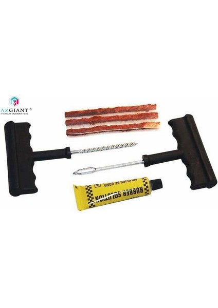 6 Adet Tarzı Azgıant Araba Lastik Tamir Aletleri Tubeless Lastik Delinme Onarım Fişi Kiti Iğne Yama Düzeltme Araçları Çimento Faydalı (Yurt Dışından)