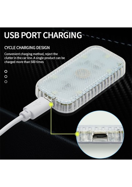 Beyaz Aydınlatma 2 Adet Adet Manyetik Araba LED Dokunmatik Işıklar Kablosuz Iç Işık USB Çatı Tavan Kapı Ayak Gövdesi Için Okuma Lambaları Saklama Kutusu (Yurt Dışından) fırsatları