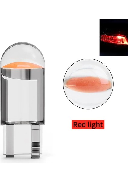 1 Adet Tarzı Kırmızı x T10 W5W WY5W Cob LED Araba Kama Park Lambası Dönüş Yan Ampuller Gösterge Lambası Oto Plaka Işığı Beyaz Sarı Mavi (Yurt Dışından)