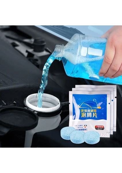 Kırmızı Stil 10X Araba Silecek Sloid Tablet Pencere Katı Cam Temizleyici Bmw G30 E53 E60 E61 E63 E65 E81 E82 E83 E87 E90 E91 X5 M Aksesuarları (Yurt Dışından)