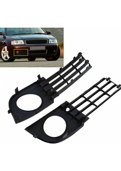 Siyah R Stili Lr Sis Işık Lambası Grill Grille Kapak Mesh Değiştirme Baffle Olmadan Audi A Sis Lambası Kutusu Için 4bt 4bt (Yurt Dışından) modelleri