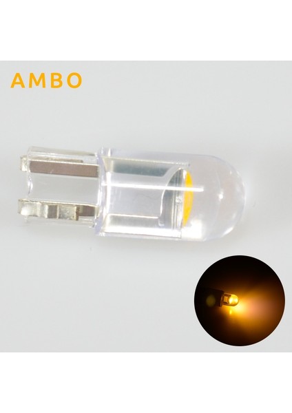 10 Adet Tarzı Kehribar T10 LED W5W LED WY5W Cob LED Araba Kama Park Işıkları Yan Kapı Ampul Gösterge Lambası Oto Plaka Işığı (Yurt Dışından)