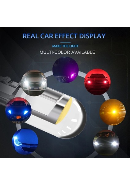 10 Adet Tarzı Kehribar T10 LED W5W LED WY5W Cob LED Araba Kama Park Işıkları Yan Kapı Ampul Gösterge Lambası Oto Plaka Işığı (Yurt Dışından) fırsatları