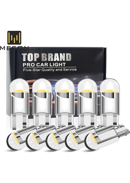 10 Adet Tarzı Kehribar T10 LED W5W LED WY5W Cob LED Araba Kama Park Işıkları Yan Kapı Ampul Gösterge Lambası Oto Plaka Işığı (Yurt Dışından) indirimleri