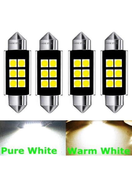Beyaz Stil 31 mm 4 Adet Festoon LED Ampul C5W Süper Parlak Md Canbus Hata Ücretsiz Oto Iç Doom Lambası Araba Styling Işıkları (Yurt Dışından)