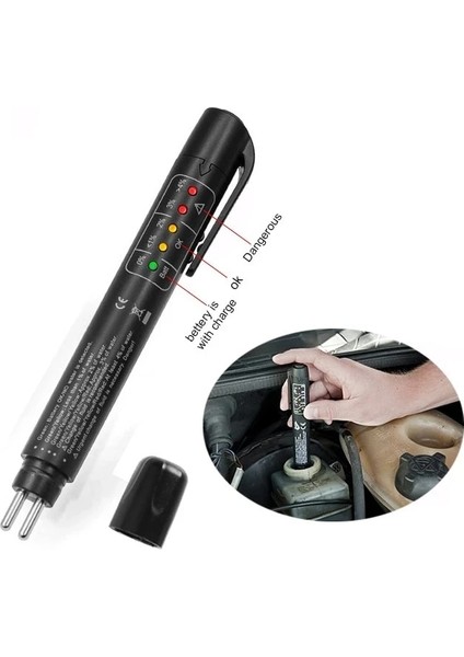 Siyah Stil DOT3DOT4 Araç Teşhis Kontrol Kalem Fren Hidroliği Test Cihazı Için 5 LED Gösterge Ekranlı Yeni Fren Yağı Test Cihazı Araba Sıvı Testi (Yurt Dışından) indirimleri