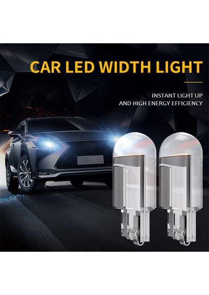 Sarı 10X Yeni W5W LED T10 Araba Işık Cob Glak Beyaz Otomobil Otomobil Plaka Lambası Kubbe Okuma Drl Ampul Tarzı 12 V (Yurt Dışından)