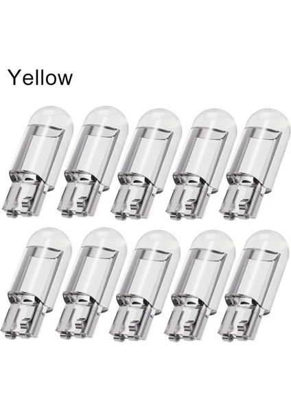 Sarı 10X Yeni W5W LED T10 Araba Işık Cob Glak Beyaz Otomobil Otomobil Plaka Lambası Kubbe Okuma Drl Ampul Tarzı 12 V (Yurt Dışından) fiyatları