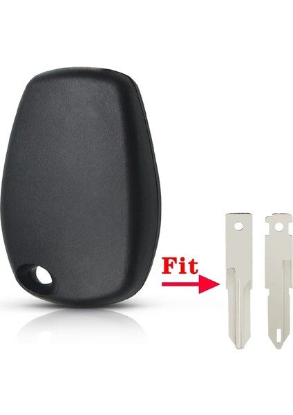 Yeşil Stil Keyyou Araba Uzaktan Anahtar Kabuk Kılıf Fob Kesilmemiş Boş NE73VA2VAC102HU136NO.153 Düğme Olmadan Bıçak Renault Logan Için Anahtar Kabuk (Yurt Dışından)