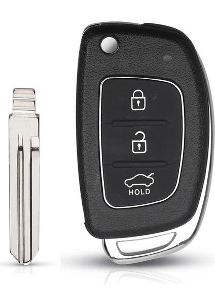 Sol Bıçak Stili Keyyou Flip Uzaktan Araba Anahtarı Kabuk Durumda Hyundai Solaris IX35 IX45 Elantra Santa Fe HB20 Verna HY15HY20TOY40 Blade 3 Düğmeler (Yurt Dışından)