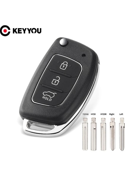 Sol Bıçak Stili Keyyou Flip Uzaktan Araba Anahtarı Kabuk Durumda Hyundai Solaris IX35 IX45 Elantra Santa Fe HB20 Verna HY15HY20TOY40 Blade 3 Düğmeler (Yurt Dışından) fiyatları