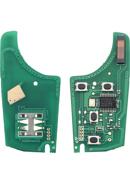 2 3 4bt Kart Stili 433MHZ Keyyou Düğmeler Araba Uzaktan Anahtar Dıy Opelvauxhall Astra J Corsa E Insignia Zafira C Mhz PCF7937E (Yurt Dışından)