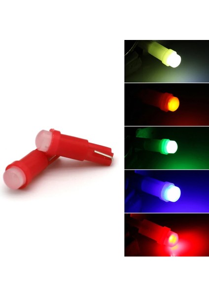 2 Adet Tarzı Buz Mavisi Pcs T5 LED Işık W1.2W W3W Pano Göstergesi Gösterge Lambası Araba Iç Işık Oto Yan Kama Ampul LED Süper Parlak (Yurt Dışından)