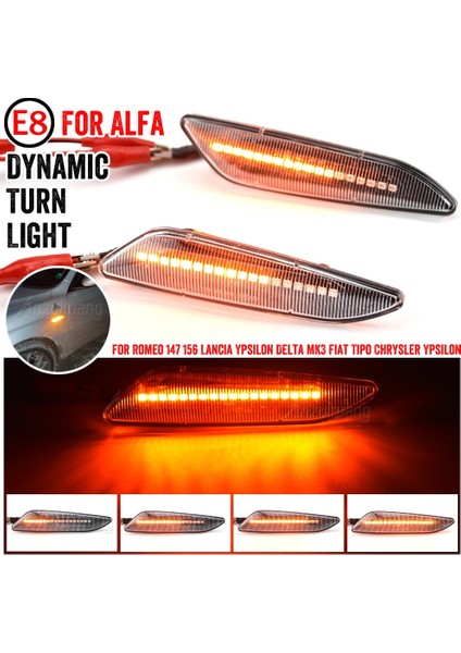 Füme Siyah 2 Adet Dinamik LED Yan Işaretleyici Dönüş Sinyali Flaşör Işık Alfa Romeo Için Fiat Tipo Lancia Delta 3 Ypsilon Canbus (Yurt Dışından) fiyatları