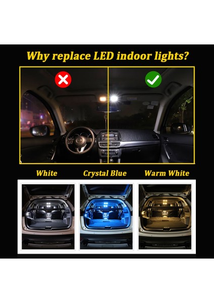 Golf 7-8p Stili Için Beyaz Bmtxms Canbus Araba LED Iç Işık Kiti Volkswagen Vw Golf Jetta Bora Vento Passat B5 B6 B7 Bolo Phaeton (Yurt Dışından) modelleri