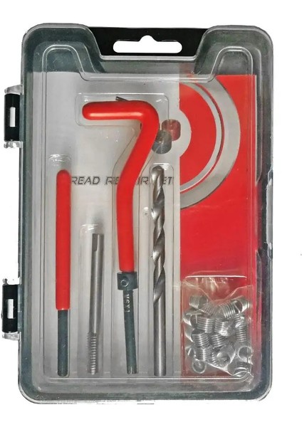 M8X1.25 Stili Lastik Tamir Araçları Tel Konu Ekler Araç Seti Araba Geri Yükleme Ipliği Tamir Takımı Için Büküm Matkap Ucu Aksesuarları (Yurt Dışından)