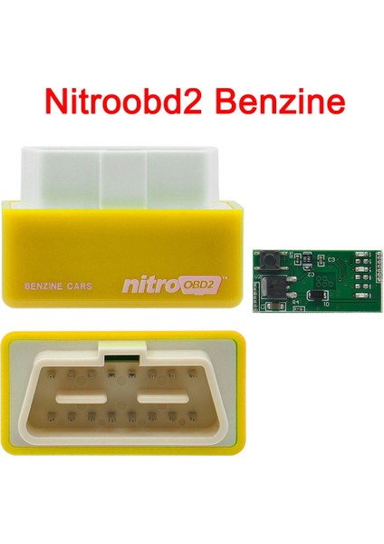 Nitroobd Sarı Stil %15 Yakıt Tasarrufu Nitro Eco Obd2 Performans Ayar Kutusu Daha Fazla Güç Tork Nitro Obd 2 Ecoobd2 Benzin Dizel Petro Benzin (Yurt Dışından)