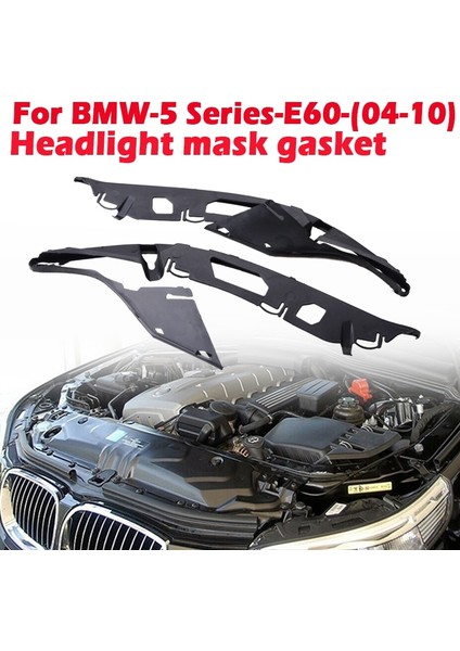 Sol Parça Stili Far Lens Contası Kauçuk Conta Üst Tampon Pedleri Bmw 5 Serisi E Için Fit (Yurt Dışından) fiyatları