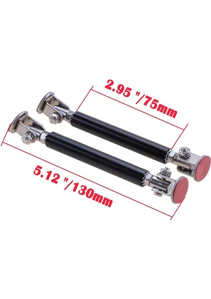 200MM Mavi Stil Evrensel Ayarlanabilir Yarış Ön Ön Tampon Bölücü Çubuk Dikme Kravat Çubuğu Destek Kiti Tasarruf Sondaj Deliği (Yurt Dışından)