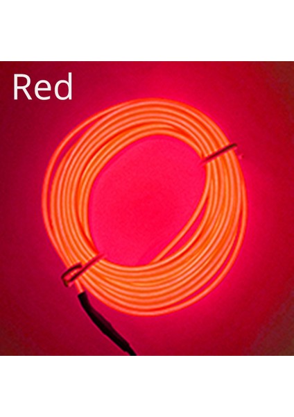 3m Sigara Sürücüsü Stili Kırmızı Araba Iç Atmosfer Lambası Karşılama Işığı Kapı Işıkları Otomatik LED Şerit Tel Halatlar Tüp Hattı USB Sigara Neon Işıkları (Yurt Dışından)