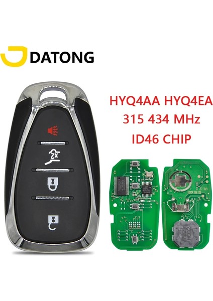 Turuncu Tarzı HYQ4EA 434MHZ Datong Dünya Araba Uzaktan Anahtarsız Giriş Chevrolet Cruze Spark Camaro Equinox Malibu Idhz Fcc HYQ4EA Araba Anahtarı (Yurt Dışından)