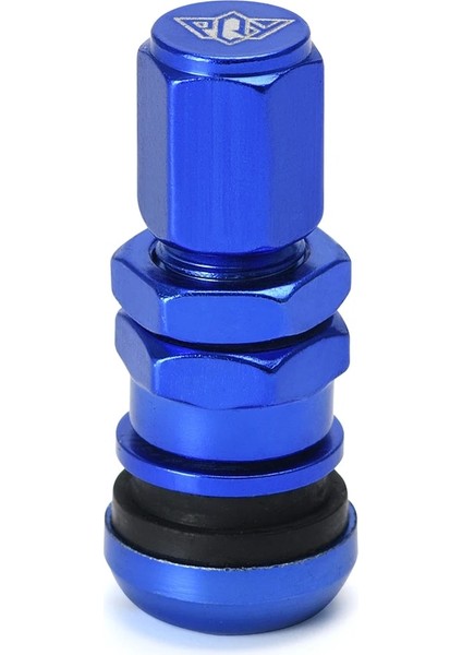 Logo Stili Olmadan Mavi Hypertune - Evrensel 4 Işınları Yarış Dövme Alüminyum Valf Gövde Kapakları Tekerlekler Jantlar HT-WR11 (Yurt Dışından) fırsatları