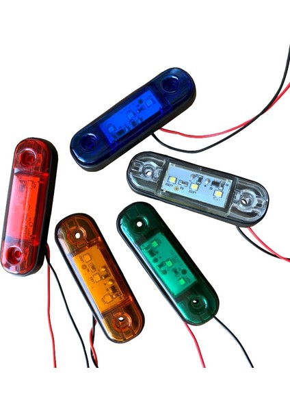 Yeşil LED Yan Işaretleyici Işık Araba Dış Işık Uyarı Kuyruk Izni Işık Kamyon Römork Kamyon Otobüs Için Sinyal Fren Lambası (Yurt Dışından) fırsatları