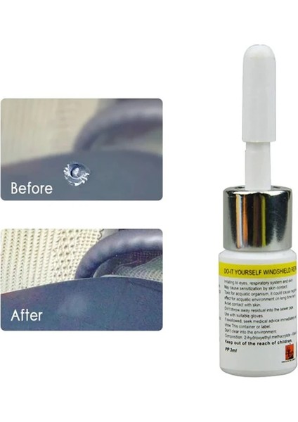 Siyah Stil Araba Ön Camı Kırık Onarım Aracı Dıy Araba Yükseltme Otomotiv Cam Nano Onarım Sıvı Tutkal Ön Cam Çizik Çatlak Geri Yükleme (Yurt Dışından)