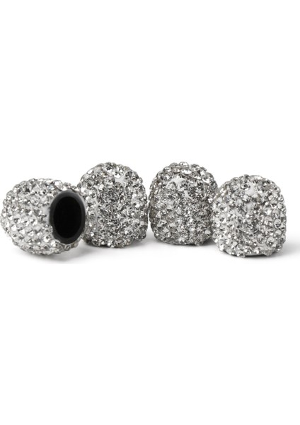 Stil 1-Beyaz Stil Rystal Araba Lastik Valf Kapakları Elmas G Toz Geçirmez Tekerlek Valf Kapağı Araç Bling Araba Charms Dekor Oto Aksesuarları (Yurt Dışından)