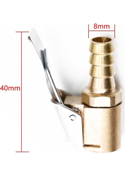 No.3 Tarzı Araba Lastiği Hava Aynası Şişirme Pompası Vana Konektörü Klipsli Adaptör Araba Pirinç 8mm Lastik Tekerlekli Vana Şişme Pompa Dropship (Yurt Dışından)