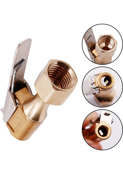 No.3 Tarzı Araba Lastiği Hava Aynası Şişirme Pompası Vana Konektörü Klipsli Adaptör Araba Pirinç 8mm Lastik Tekerlekli Vana Şişme Pompa Dropship (Yurt Dışından) modelleri