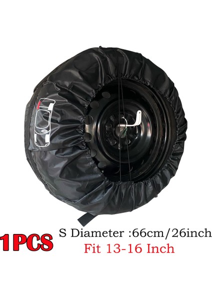 1 Adet Gri 13-16 Inç Tarzı 1 Adet Ar Yedek Lastik Kılıfı Polyester Oto Tekerlek Lastik Saklama Torbaları Araç Lastik Aksesuarları Toz Geçirmez Koruyucu Şekillendirici (Yurt Dışından)