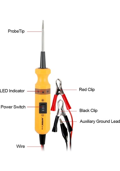 AUTOOL-BT160 Araba Devre Test Cihazı Araba Teşhis Aracı 12V Güç Probu, Elektrik Akımı Parçası, Kısa Devre Bulucu (Yurt Dışından) fırsatları