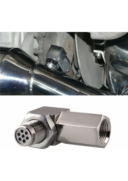 Oksijen Sensörü Genişletici Motor Işığı Cel Kontrol Tapası 90 Derece O2 Oksijen Sensörü Çelik Kaynak Tapası M18X Tapa Uzatma (Yurt Dışından) modelleri